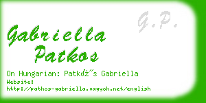 gabriella patkos business card